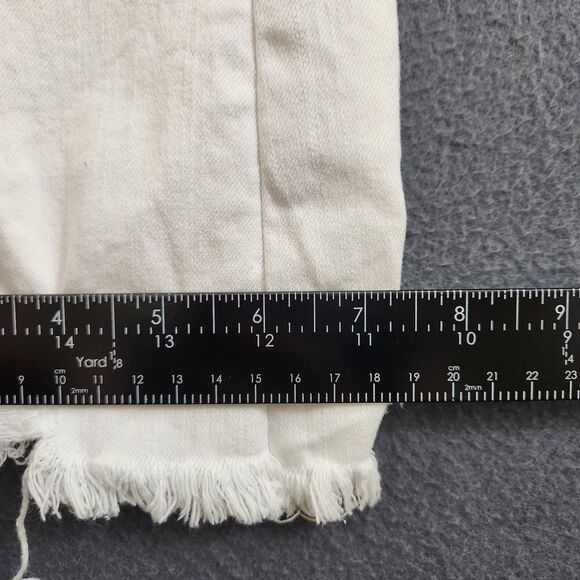 LOFT Women 26/2P White High Waist Flare Cropped Jeans - Picture 13 of 13